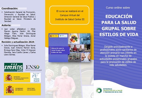 Curso online Educaci&oacute;n para la Salud (EpS) Grupal sobre Estilos de Vida