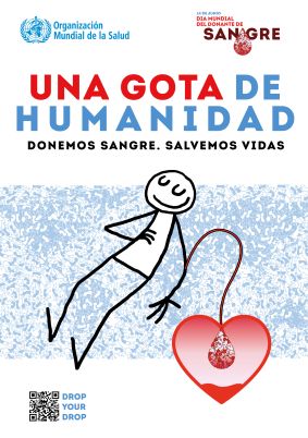 Enlace a la p&aacute;gina de la OMS. Campa&ntilde;a d&iacute;a mundial del donante de sangre - 14 de junio
