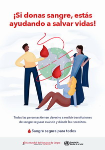 Cartel D&iacute;a Mundial del Donante de Sangre 2019