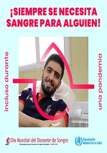 Cartel D&iacute;a Mundial del Donante de Sangre 2020