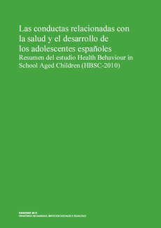 Portada del documento: Las conductas relacionadas con la salud y el desarrollo de los adolescentes espa&ntilde;oles