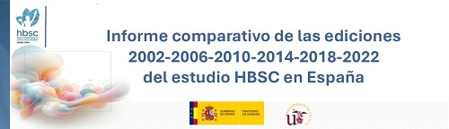 Imagen de la publicaci&oacute;n del Informe comparativo de las ediciones 2002-2006-2010-2014 -2018-2022 del Estudio HBSC en Espa&ntilde;a
