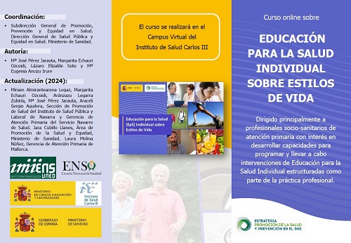 Curso online Educaci&oacute;n para la Salud Individual Sobre Estilo de Vida
