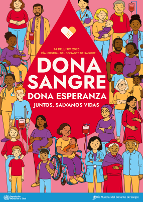 Enlace a la p&aacute;gina de la OMS. Campa&ntilde;a d&iacute;a mundial del donante de sangre - 14 de junio