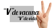 Campa&ntilde;a de Vacunaci&oacute;n. &ldquo;V&rdquo;de vacuna &ldquo;V&rdquo;de vida. Las vacunas salvan vidas